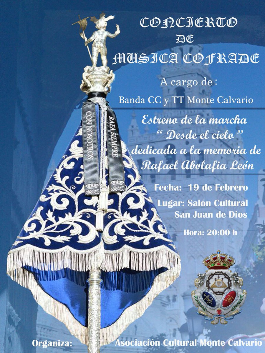 MonteCalvario_'s tweet photo. Os dejamos el cartel de nuestra primera actuación del año. Un concierto emotivo en honor de nuestro compañero Rafa. #MC17 https://t.co/6mr0I1eQZO