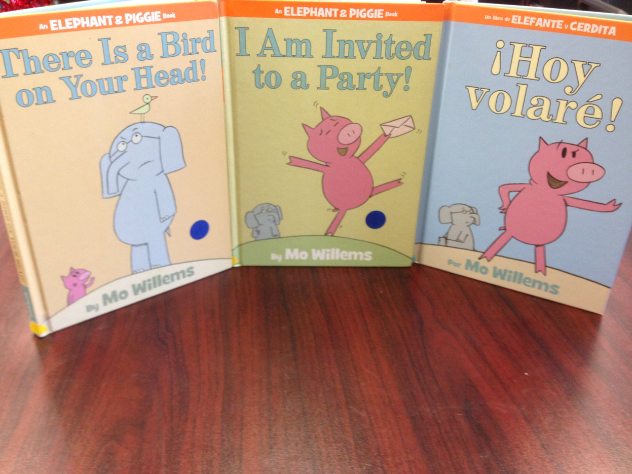 Happy Birthday Mo Willems! We have quite a few titles in our collection right now! A few titles are in Spanish! 