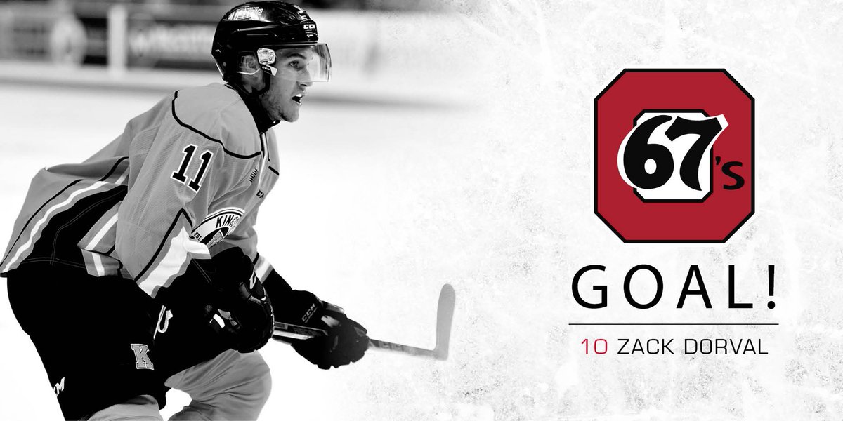 Ottawa67sHockey's tweet photo. GOALLL!

@Dorval_11 get his second in stripes and cuts back into #DaBears lead.

@AttackOHL 7, #67s 4 https://t.co/D9eR2SwoIy