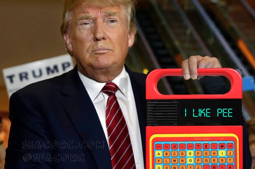 seacorc's tweet photo. Look out America, Trump is like, really good at cyber now!
#PeeGate #GoldenShowers #TrumpLeaks https://t.co/K8cFCyh701