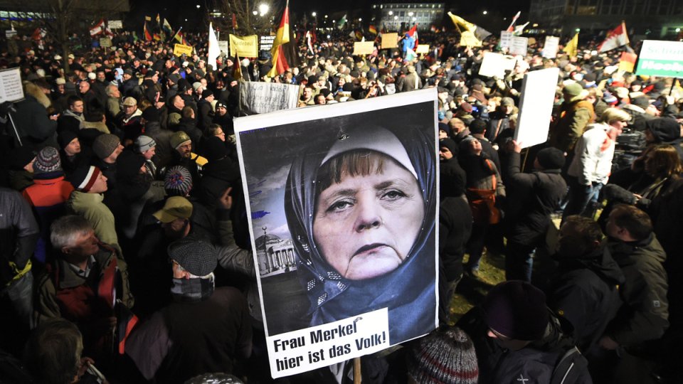 Muslim Merkel paying off refugees to leave Germany