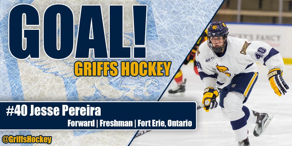 GriffsHockey's tweet photo. CANISIUS GOAL! Jesse Pereira puts one into the empty net and its now a 6-4 contest. Time of the goal 19:22 of the 3rd. https://t.co/4J5OHT1RSM