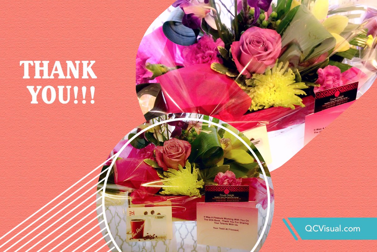 QCVisual's tweet photo. Unexpected surprise from Filament Marketing - do we have the best clients in the world or what! #freelance #gratitude https://t.co/DHHXvHh8F2