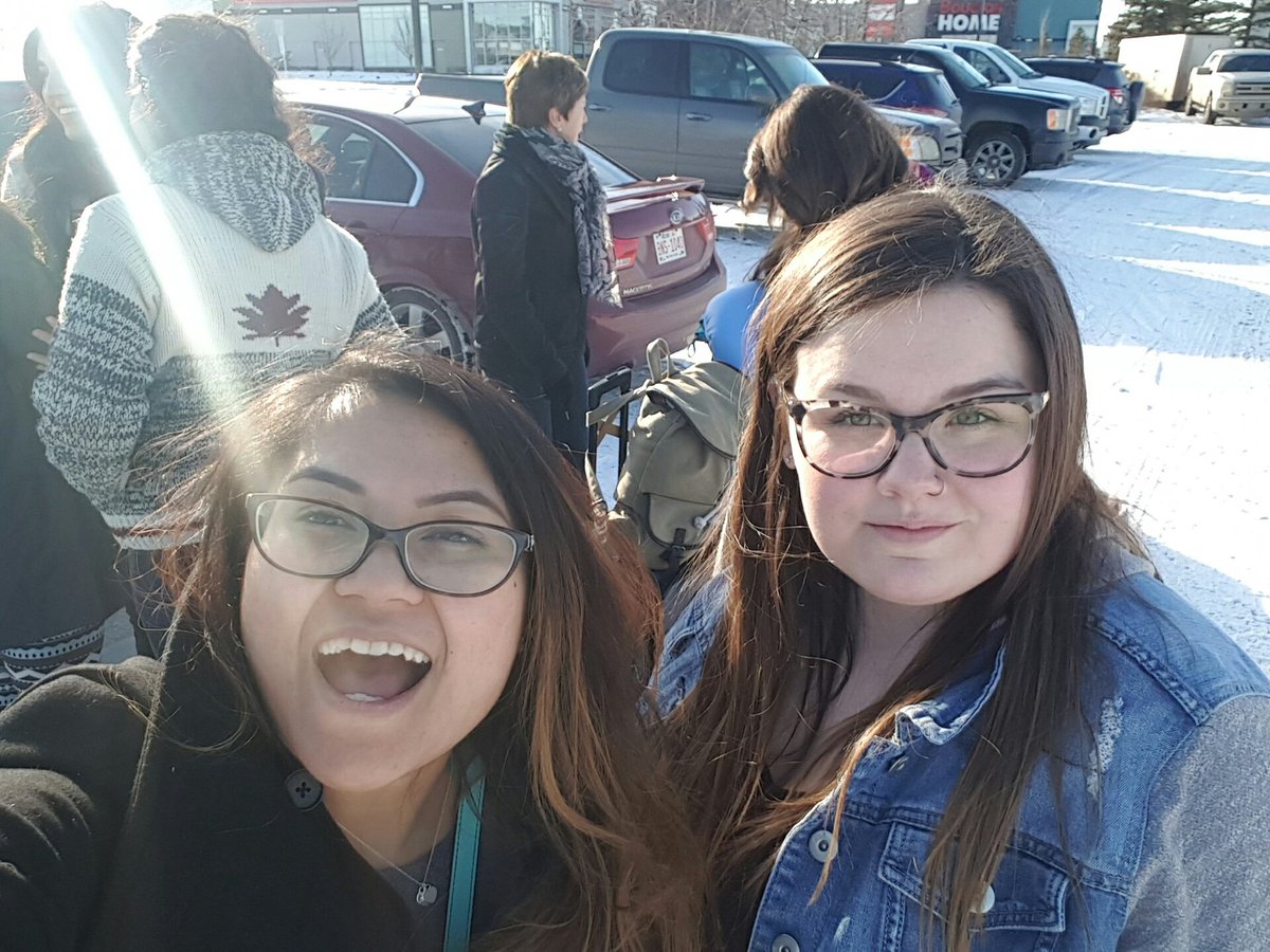 Yaaaaay at <a href="/IKEA/">IKEA</a> waiting for our bus to go to #yyc