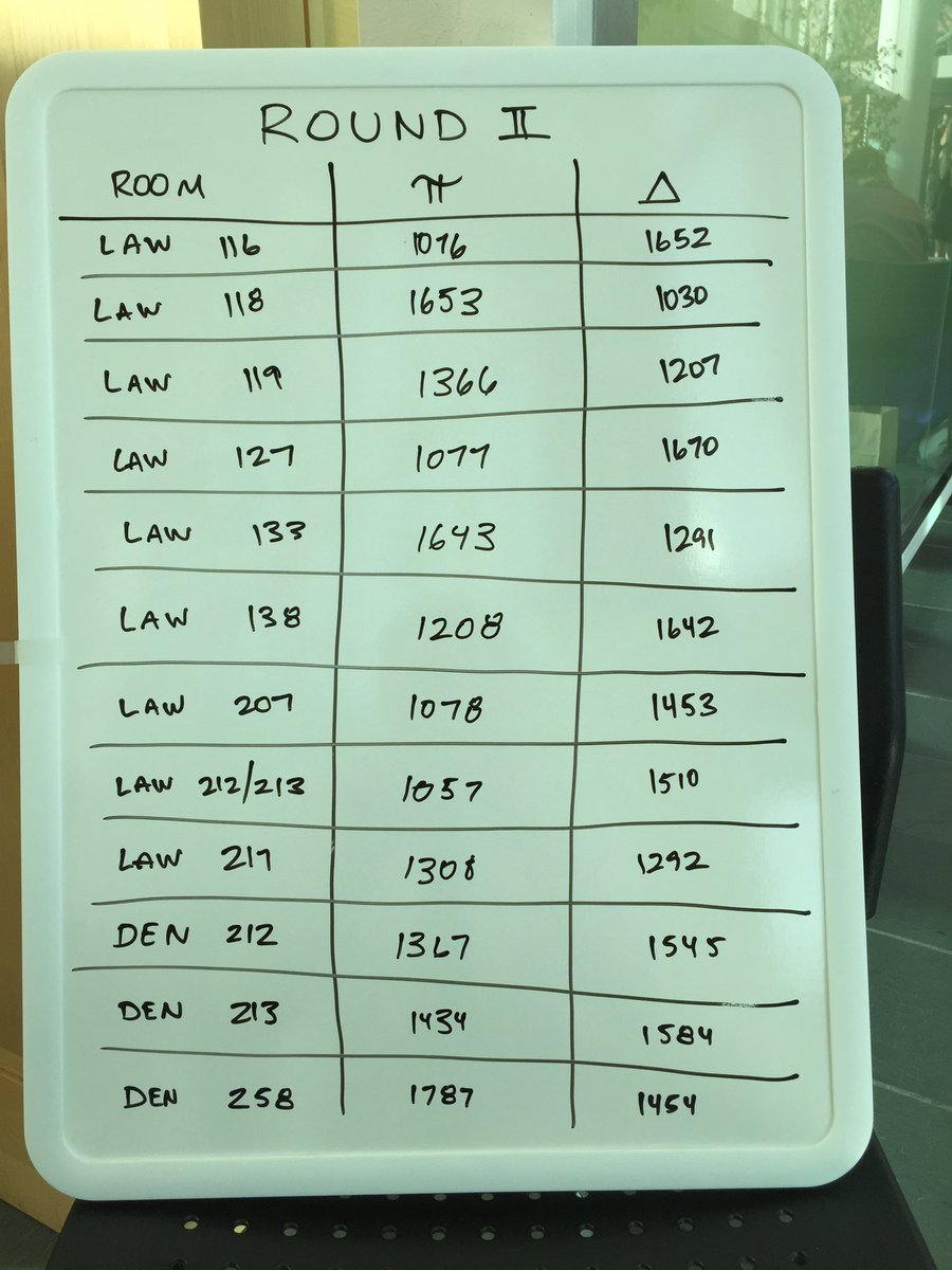 SeattleRegional's tweet photo. Round 2 pairings! Captains at 2:30 in LAW 138! https://t.co/tkzrWBTppT