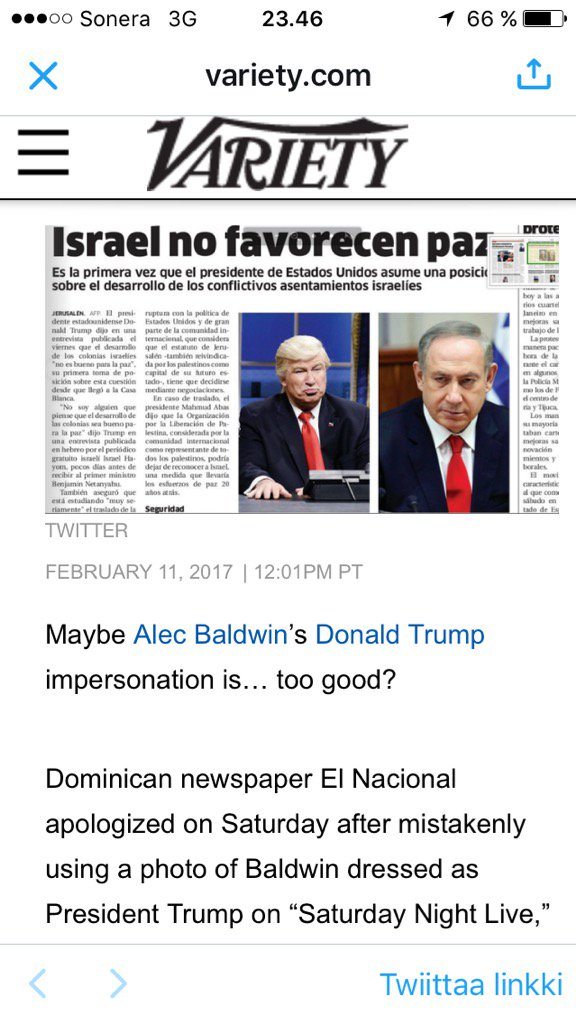 tapio_suominen's tweet photo. ...Alec Baldwinin Trump-imitaatio on näköjään mennyt täydestä... 😆🤓 #trump #snl https://t.co/35zLLLYtWp