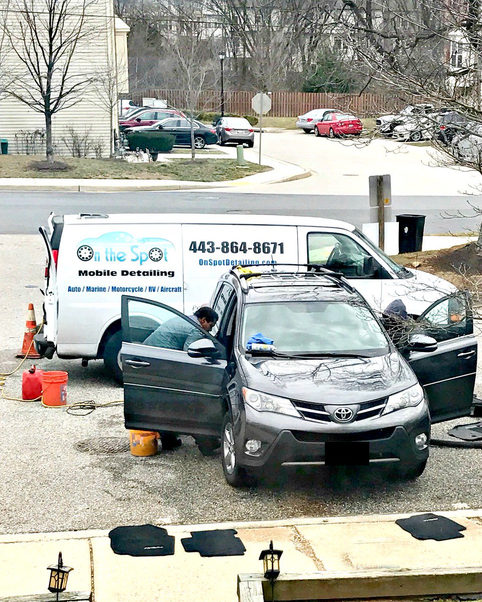 GwynethJones's tweet photo. My little #RAV4 really enjoyed his SPA DAY w/ @OnSpotDetailing - He's all spiffy inside & out! AND they came to me! #HoCoMd #HoCoAuto https://t.co/yzB8qj7efj