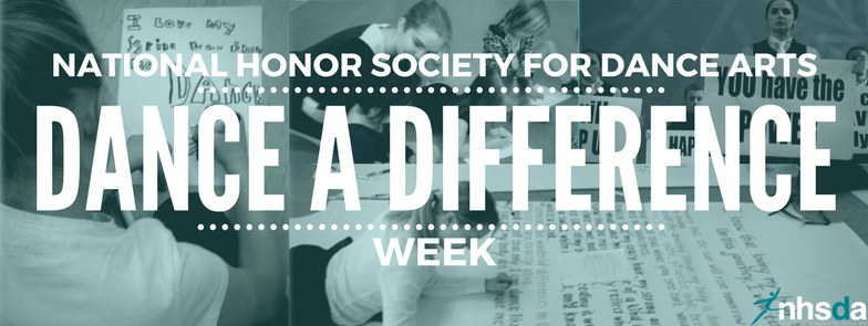 NHSDAofficial's tweet photo. What project is your chapter planning for Dance A Difference Week March 5-11?
#NHSDA #DanceADifference #DanceADifferenceWeek https://t.co/TP77oVJDD5
