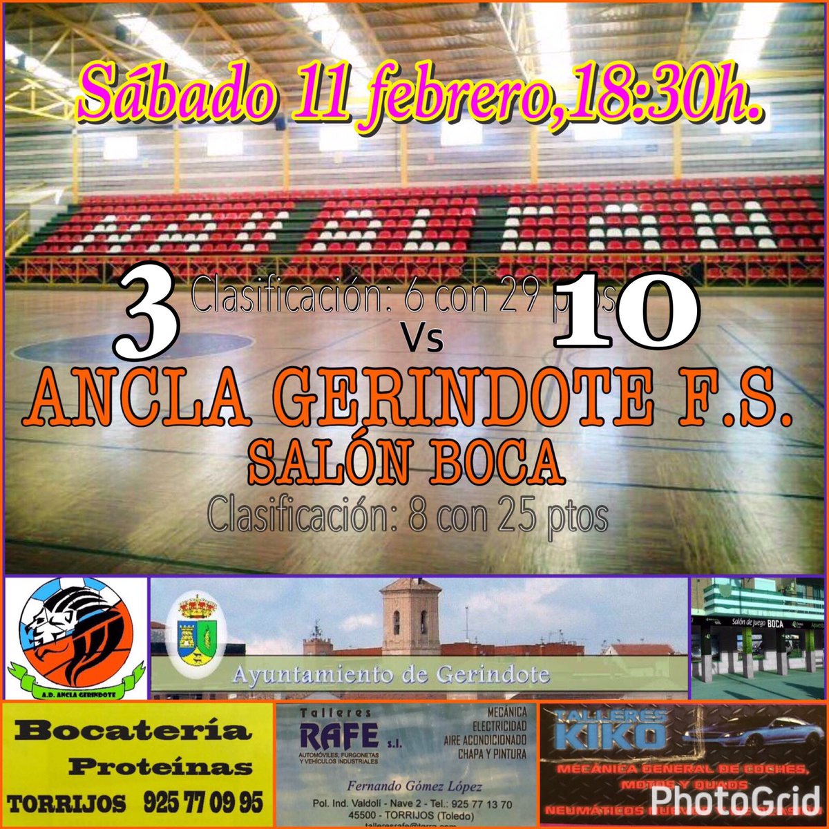 F.S.GERINDOTE (@fs_gerindote) on Twitter photo Espectacular victoria pese a la bajas. Goles: <a href="/jonymapa/">Jony Marugán Palomo</a> 5 , Rober 3, Tony y Kevin. Gran partido con solo dos cambios <a href="/DeporteCLM/">Deporte CLM</a> Espectacular victoria pese a la bajas. Goles: <a href="/jonymapa/">Jony Marugán Palomo</a> 5 , Rober 3, Tony y Kevin. Gran partido con solo dos cambios <a href="/DeporteCLM/">Deporte CLM</a>