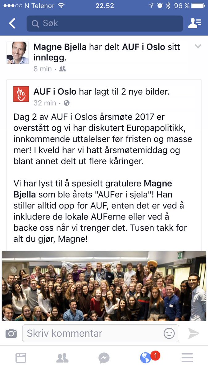 Tusen tusen takk kjære <a href="/AUFiOslo/">AUF i Oslo</a> for denne fantastisk flotte prisen og for utrolig varmende ord!! 🌹❤ dere er en fantastisk flott gjeng!!