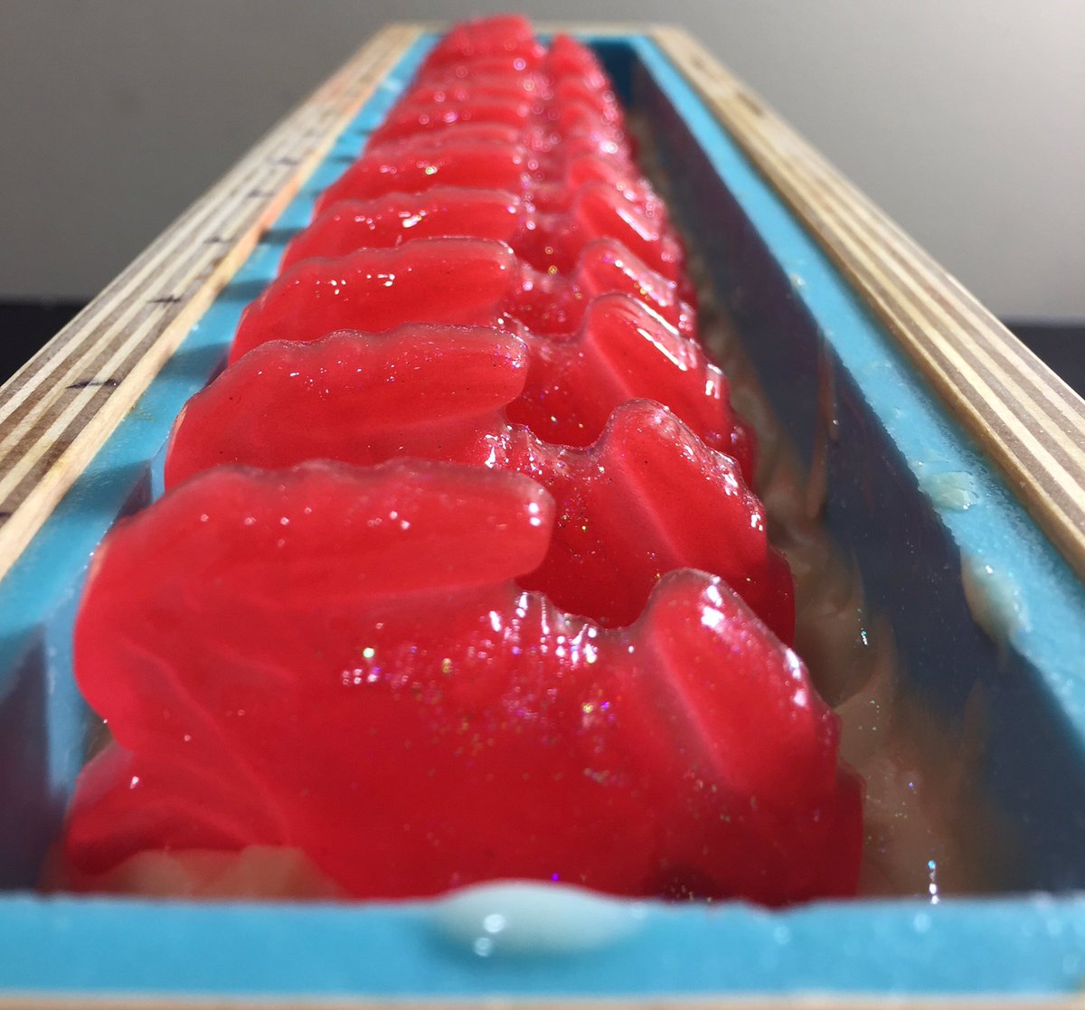 SBarrelSoaps's tweet photo. Maryland Crab Soap is in the mold!! 🦀😀🦀 #marylandcrabsoap #singlebarrelsoaps  #soapshare #hscgmaker #customordersavailable https://t.co/PPuMG65fak