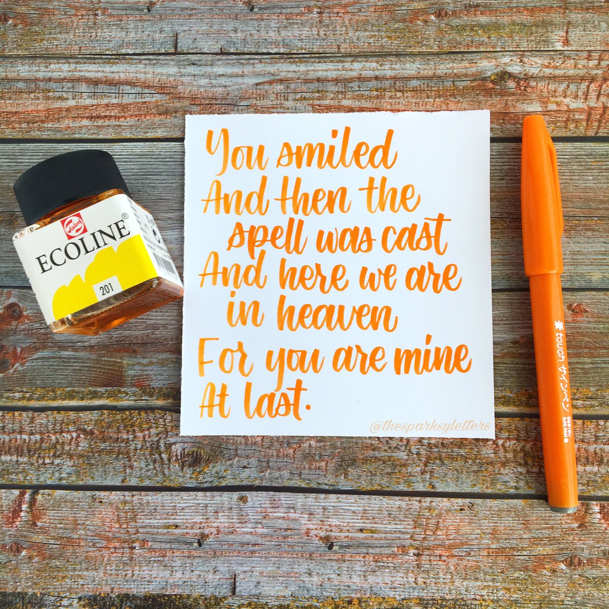 thesparksdesign's tweet photo. #pentel dipped in lemon yellow #ecoline liquid watercolor #lyrics #songs #moderncalligraphy
https://t.co/xTNNy6oYcG
https://t.co/jbZDxG7AAC https://t.co/MZLESSmpAv