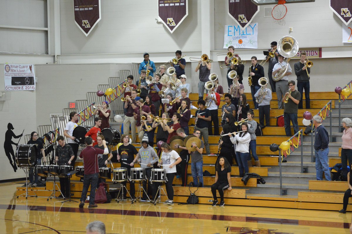 EagleBackers's tweet photo. How many students are in this Pep Band? I don't know, I keep losing count. I do know, they're best in OCC. @NAMarchingBand @NAGBBALL31 https://t.co/lvnVVDdXF4