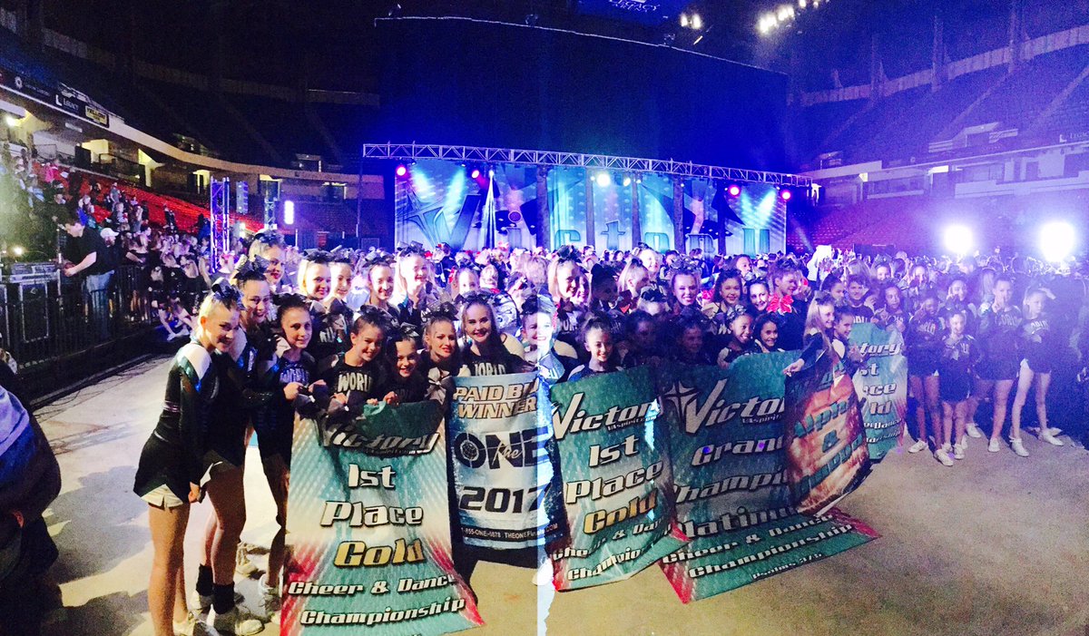 wocallstars's tweet photo. Clean Sweep!! Congrats to all WORLD teams, taking home the win!! 🏆 #worldofcheer https://t.co/6J72YwCXoc