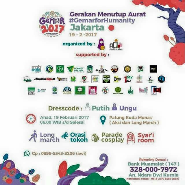 Assalamu'alaykum shalihat😊 Sudah lingkari kalender untuk tanggal 19 di #GEMAR2017