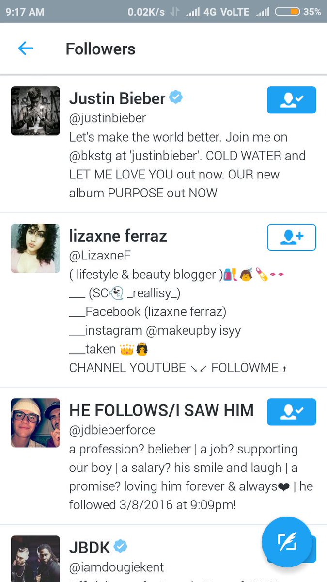 lubna_manir's tweet photo. Justin follows me....
#BestFanArmy
#Beliebers
#iHeartAwards
#iHeartRadio
#JustinBestFans
@givemybieber_ I'm so happy https://t.co/P9SdGmkfg3