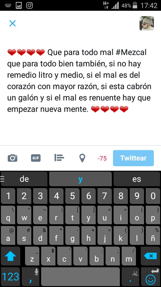 jjreyesdiaz's tweet photo. #ElDiaDeHoyTeConfieso Que urgen más caracteres cuando uno anda #filosofiando #Mezcal #FelizSabado #SabadoDeGanarSeguidores #Sábado https://t.co/VFz2jgJpvD