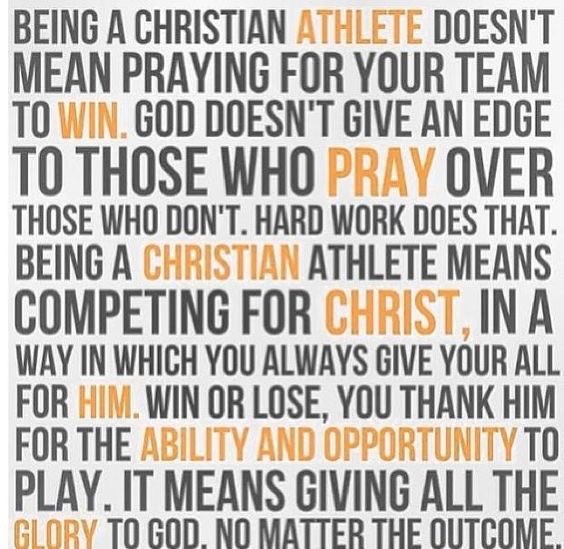 Retweet if you're a Christian Athlete!