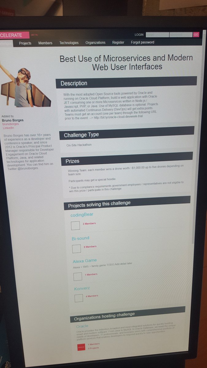 YemiFalokun's tweet photo. #DEVWEEK17..4 Hacks in development using Oracle DevOps...@Cam Crockett..@brunoborges @david_lundvall https://t.co/M2E3Fjsosw