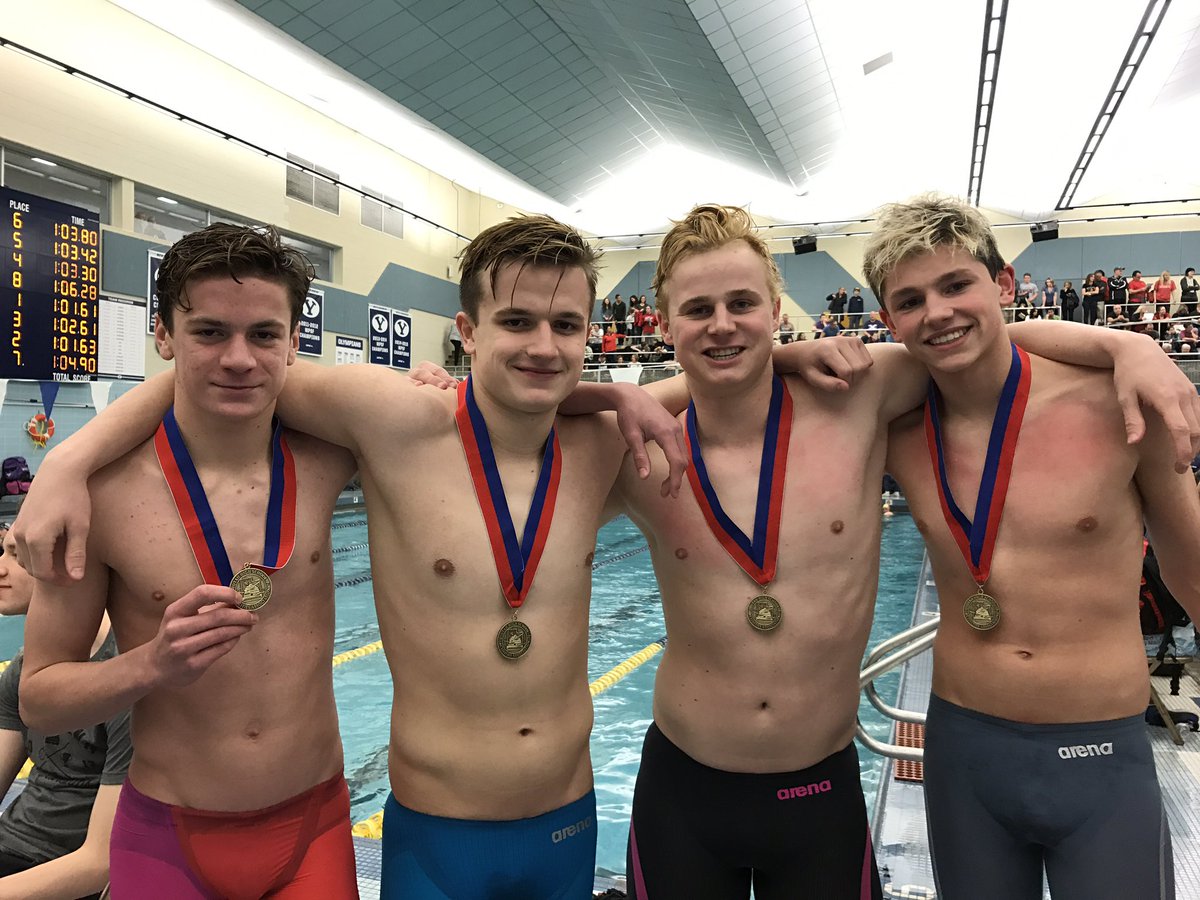 SkylineHS's tweet photo. We took 3rd in 200 yard men Freestyle at State Swim- way to go team. https://t.co/zBqpgnYZHw