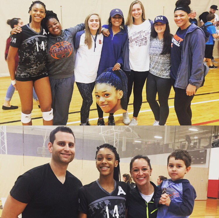 Supporting Avri Davis in volleyball today! 
#ItsMoreThanBasketball ❤️
#ItsFamily