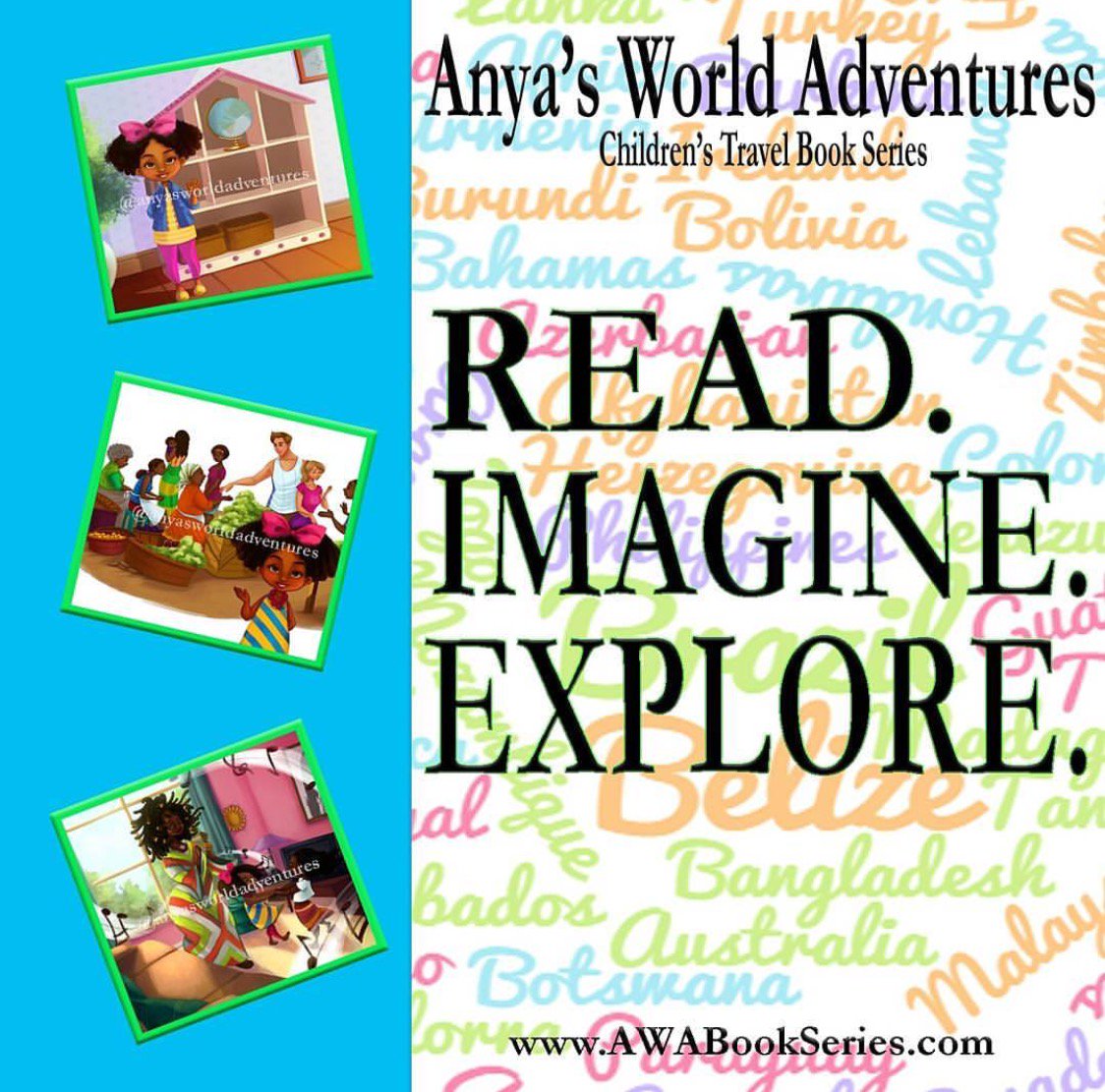 AWABookSeries's tweet photo. “Anya Goes To Jamaica” available at Amazon and Barnes & Noble. “Anya Goes To India coming soon! #ReadImagineExplore #Learning #ChildrensBook https://t.co/kCki50wLcF