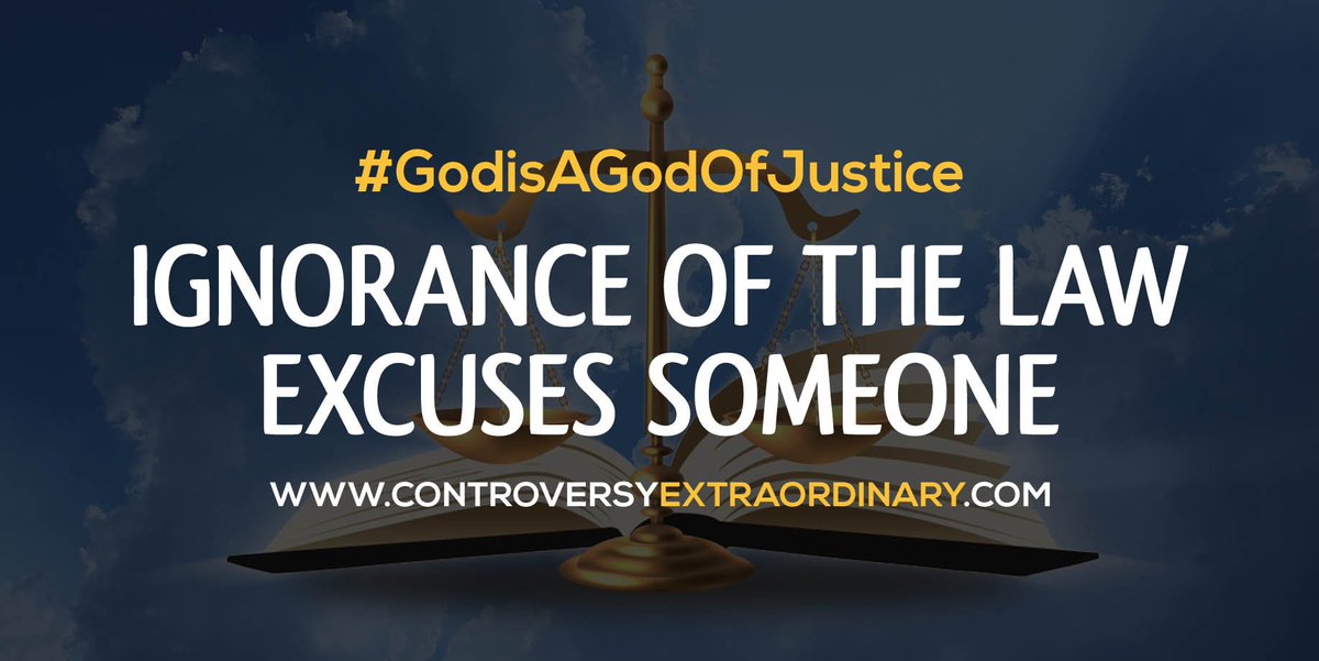 MrControversyX's tweet photo. #GodisAGodOfJustice 

IGNORANCE OF THE LAW EXCUSES SOMEONE

https://t.co/ql4gQ78bzt https://t.co/9ferYtN1dm