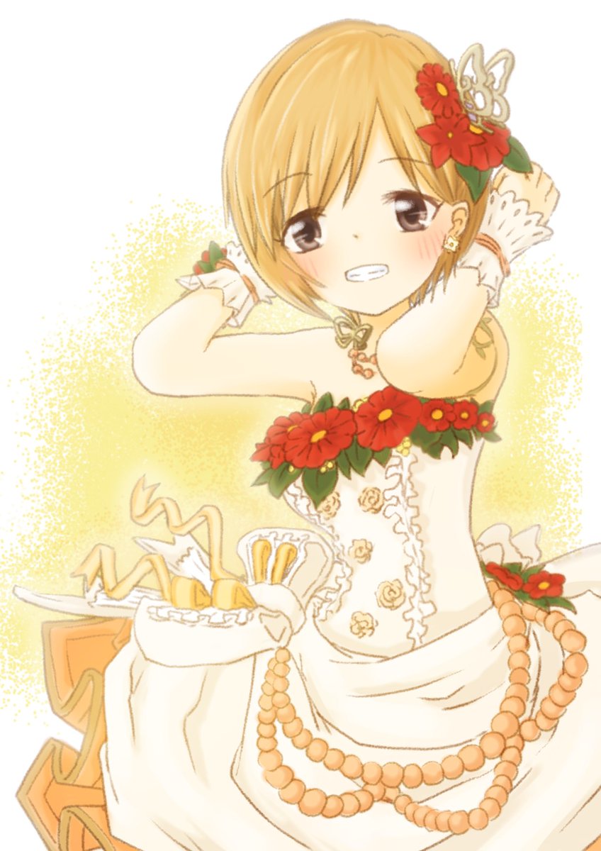 デレマスの相葉夕美 Lilac Timeを聴きながら描いてみました ひとりの時間 ちゃわんのイラスト