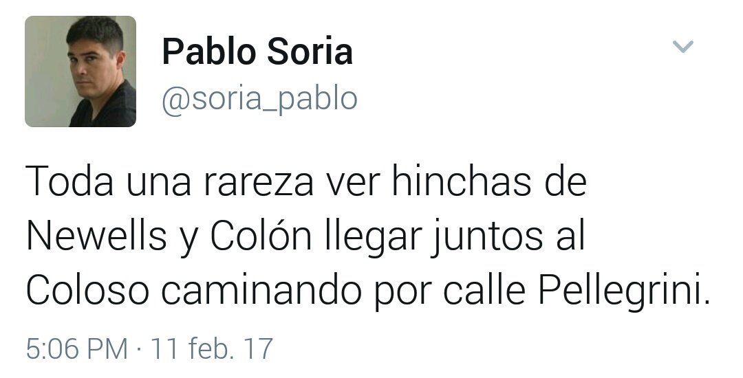 PrimeroColon's tweet photo. Muy lindo clima se vivió hoy en Rosario, estuvimos juntos hinchas de #Colon y #Newells, En ningún momento hubo violencia... Se puede. https://t.co/PblFVqAzgg