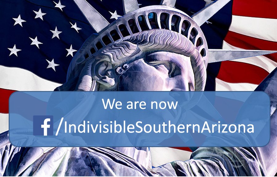 IndivisibleTUS's tweet photo. To our FB followers: UR app links now point to our new home, UR subscriptions remain. Pse reset browser bookmarks 2 https://t.co/ecEPeqwJsh https://t.co/RcfNghEXsV