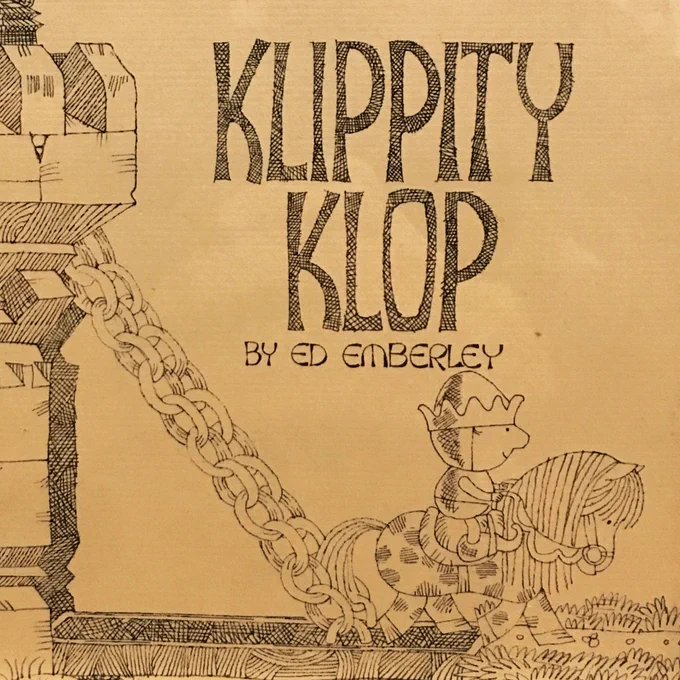 book jacket for Klippity Klop, 1974. 