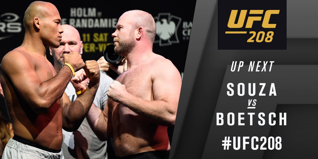 ufc's tweet photo. Here we go!
@JacareMMA vs @TimBoetsch
#UFC208 https://t.co/gvfkebFxM7