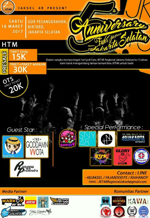 Kuy ramaikan acaranya @jkt48jaksel Y X G KUY 😁