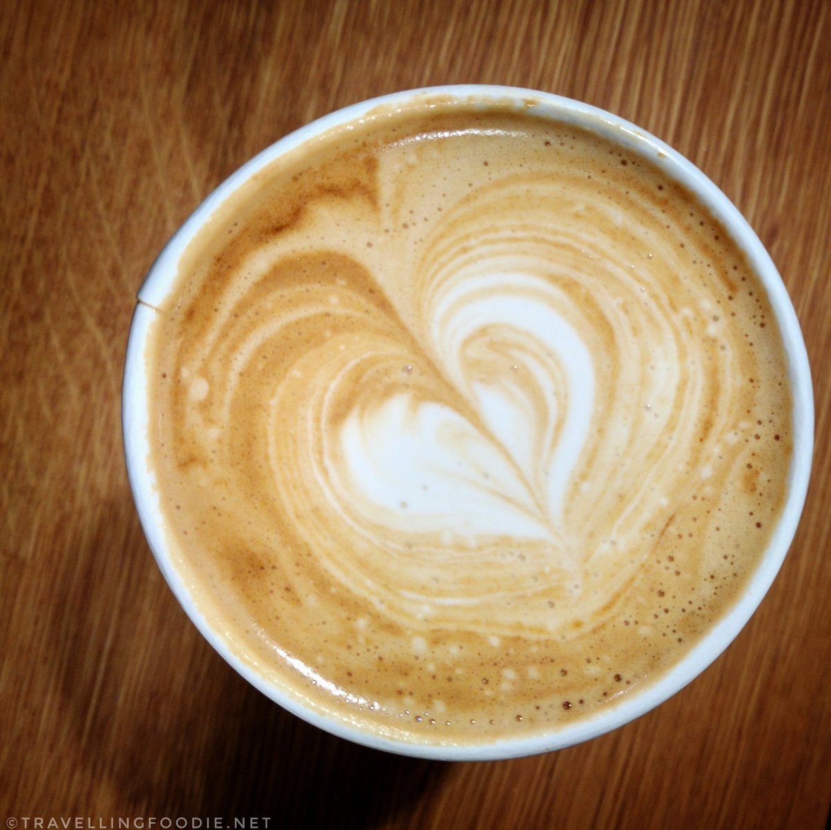 Flat White from Reunion Island Coffee at Eva's Original Chimneys