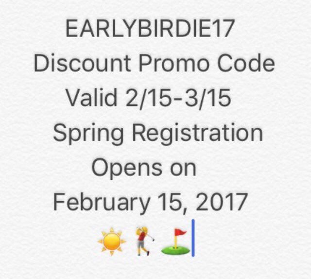 firstteejs's tweet photo. Registration Opens 2/15 #EARLYBIRDIE17 promo code for a discount. @bestofnj @nj1015 @NJPGA @GCMorningDrive @redbank_nj @TheFirstTee #9core https://t.co/DGvqfcsgTc