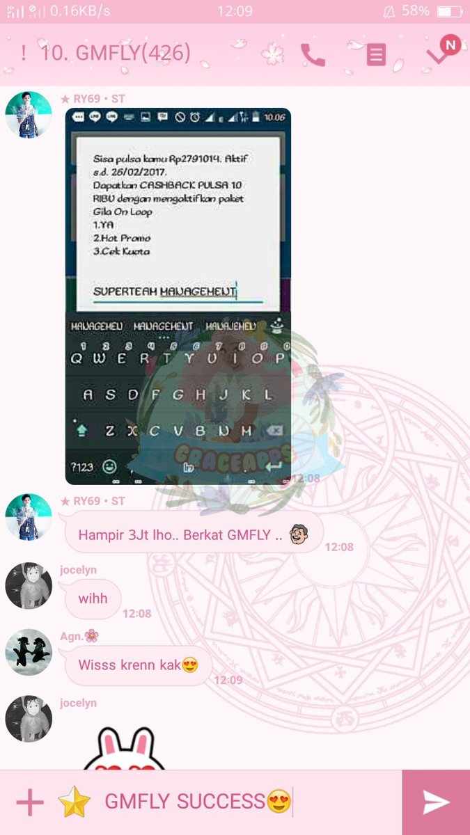 GraceApps_'s tweet photo. REAL TESTI GMFLY 😍
modal 150k untungnya bejibun! 
MAU JUGA? YUK JOIN! PROMO FREE JOIN RESELL IOS ANDRO 😘

ragu? skip ☺️
JOIN=SUKSES 💕 https://t.co/ORuePwnfVC