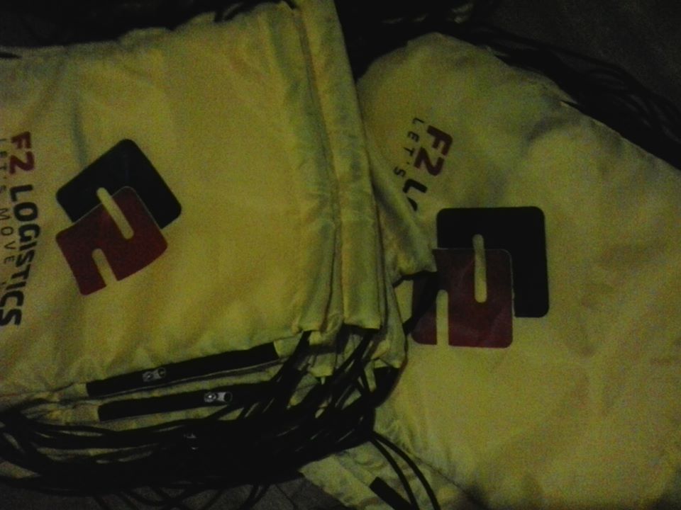 InkBlender's tweet photo. F2 Logistics draw string bags. A simple giveaways for this seasons of  smiles.. Thank you for the trust and confidence in our service. https://t.co/WaSfBeMB1Q