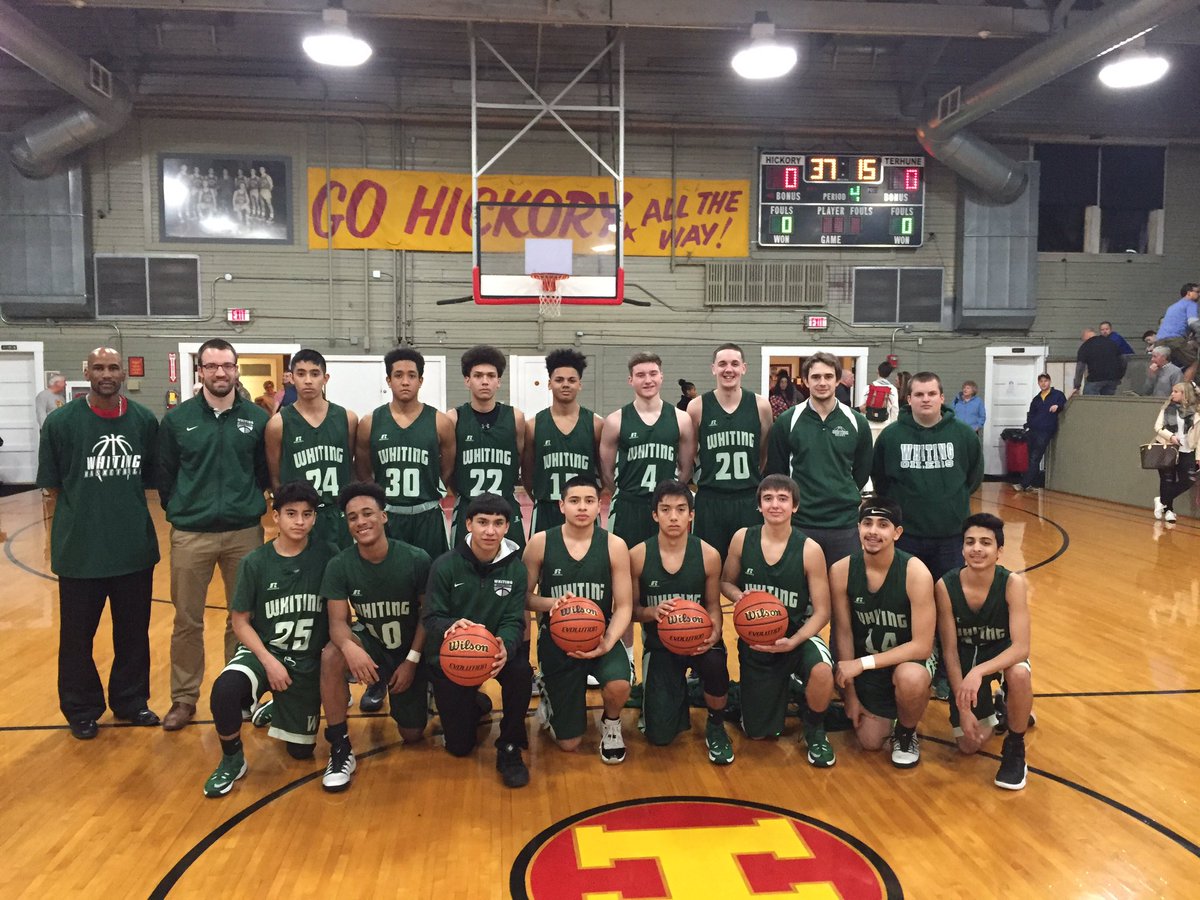 CoachTimHopps's tweet photo. Game didn't go the way we hoped, but we played hard till the last buzzer and had a great experience playing @ Hoosier Gym @WhitingBball https://t.co/D1cdNx3ykM