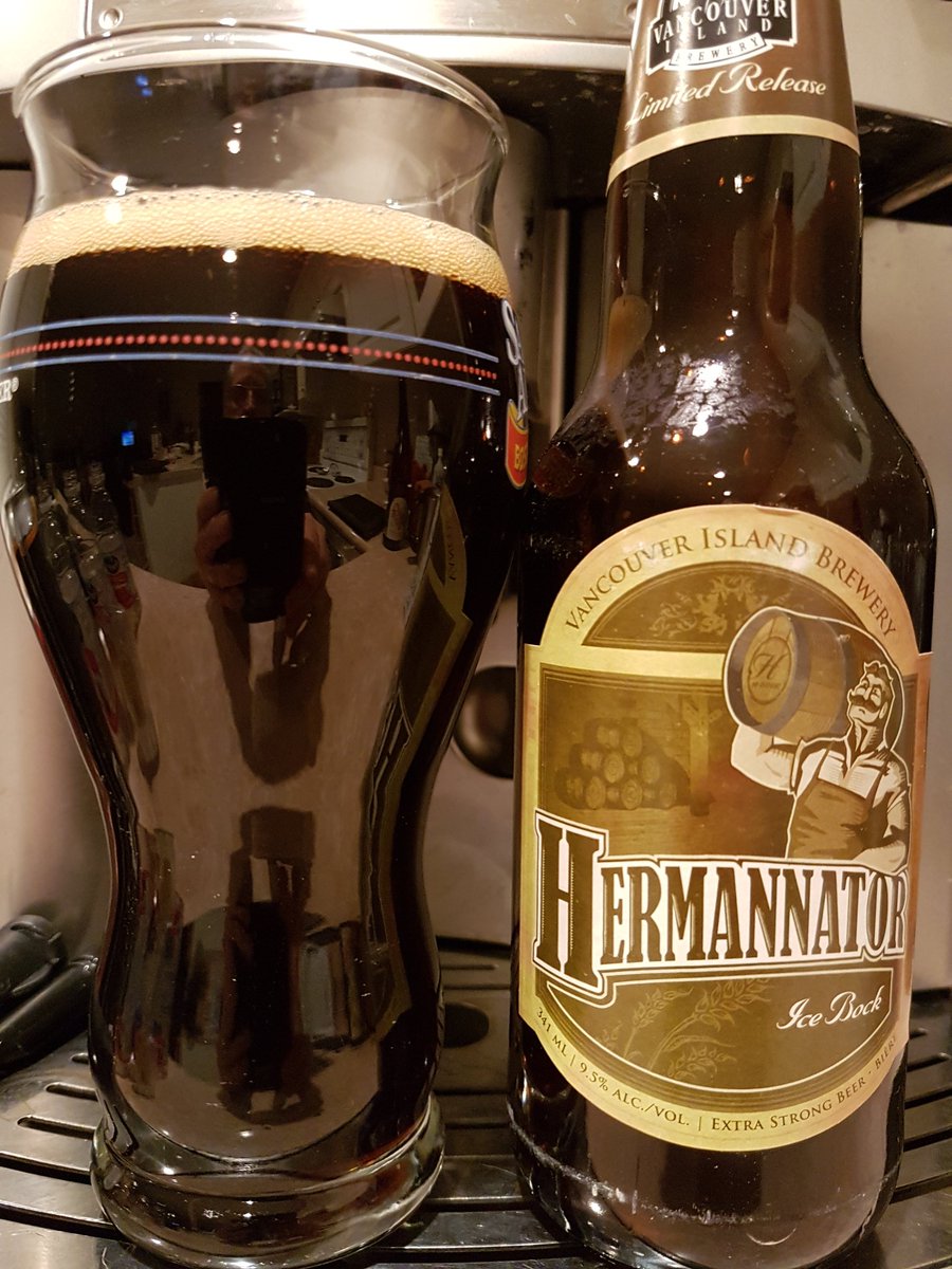 Winocanuck's tweet photo. It's time for an Ice Bock. Hermannator! Yum! @vibrewing @PeterHarlos @joanie325 @NicolliRoberto #craftbeer #icebock #vibrewing https://t.co/dbFlAogTaW