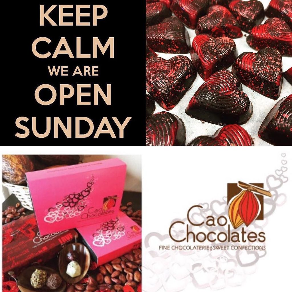 caochocolates's tweet photo. We will be open tomorrow from 10am to 4pm! Special hours for your Valentine's needs!
•
•
#eatrealchocolate #MadeInD… https://t.co/mNlGQjQoTM