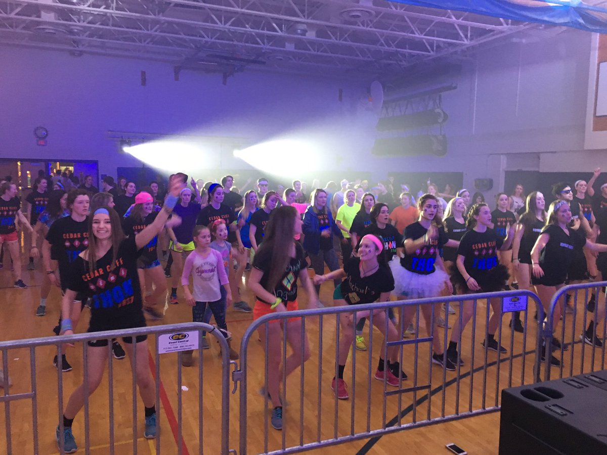 CC_MiniTHON's tweet photo. we're all having a blast!!! live performance, Pilates, racing, Dodgeball!! FTK 10 hours to go #CancerCannot #SitDownForWhat https://t.co/NOaHLcgRlU