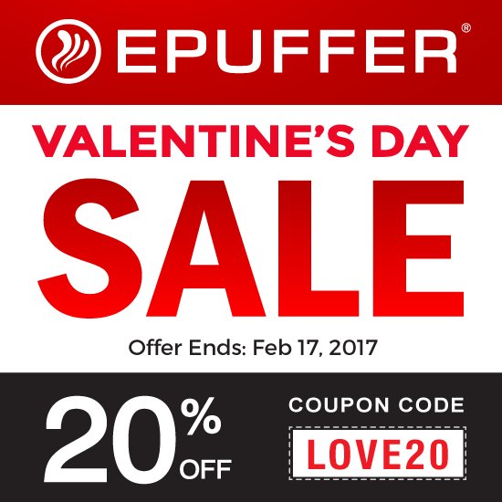 epuffers's tweet image. Valentine's Day is approaching and we want to take chance to say how much we appreciate you! epuffer.com