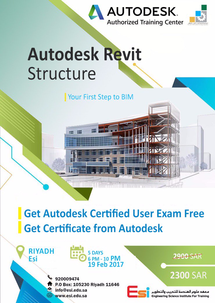 Esi_Arabia's tweet photo. سجل معنا في دورة #Revit_Structure بمدينة #الرياض يوم 19 فبراير
https://t.co/TibWJDfKxi
Outline:(https://t.co/5d2a4JwEDg)
واتس : 0583100050 https://t.co/NO6srxIPkX