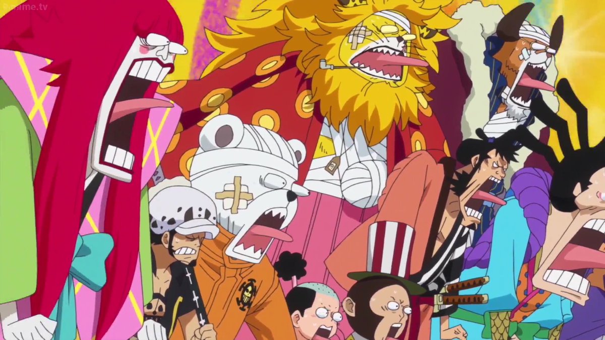 Anime Fan Luffy Sure Squeezed The Life Out Of Everyone By Jumping From The Top Of Zou Even Law Seems Shocked Onepiece