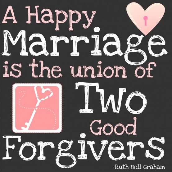 Geko1967's tweet photo. A happy marriage is the union of two good vorgivers. #RuthBellGraham https://t.co/O0fcLIsVgN