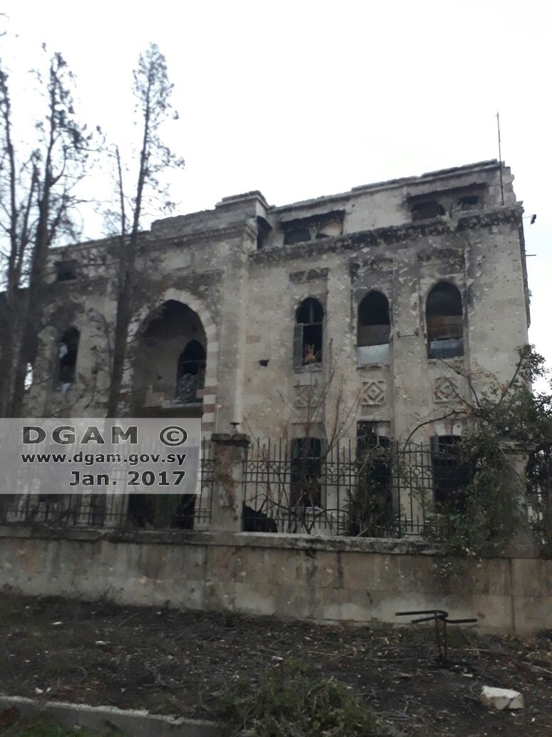 Photo: Damage of #Al_Awqaf_Directorate and #Bab_Al_Nairab in #old_Aleppo..For more: bit.ly/2i2ucwx