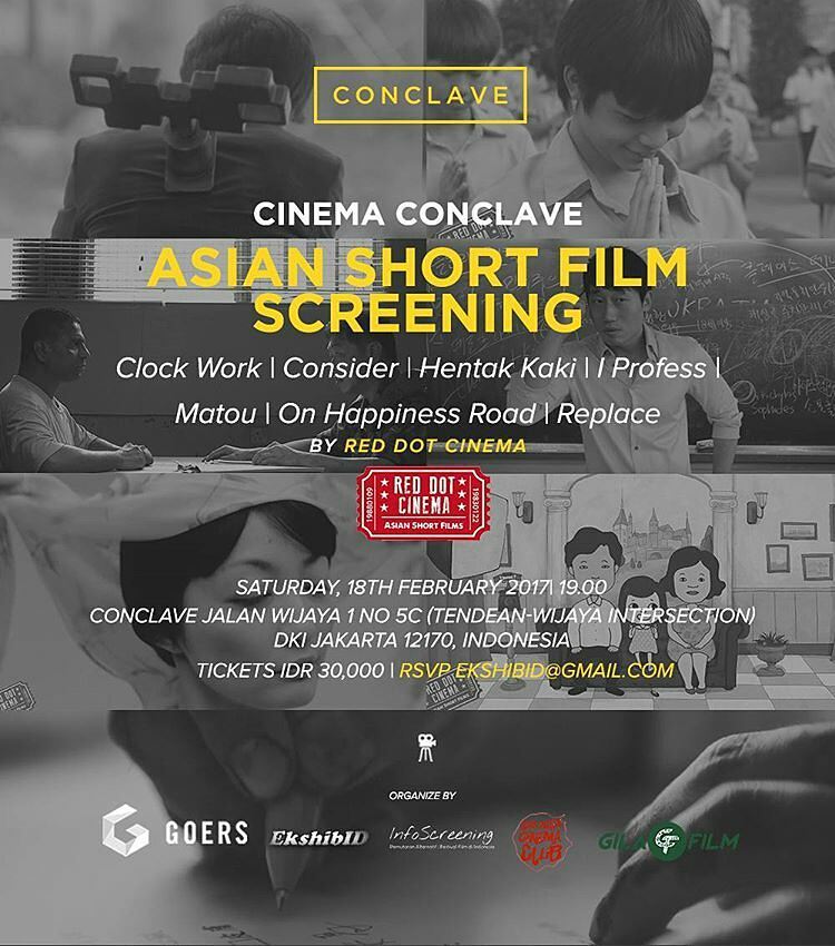 ekshibid's tweet photo. Halo Screening Buddies.. sudah tahu kan tanggal sabtu 18 Februari kami akan memutar film2 pendek Asia oleh @Red_Dot_Cinema? https://t.co/N7nUZObHWR