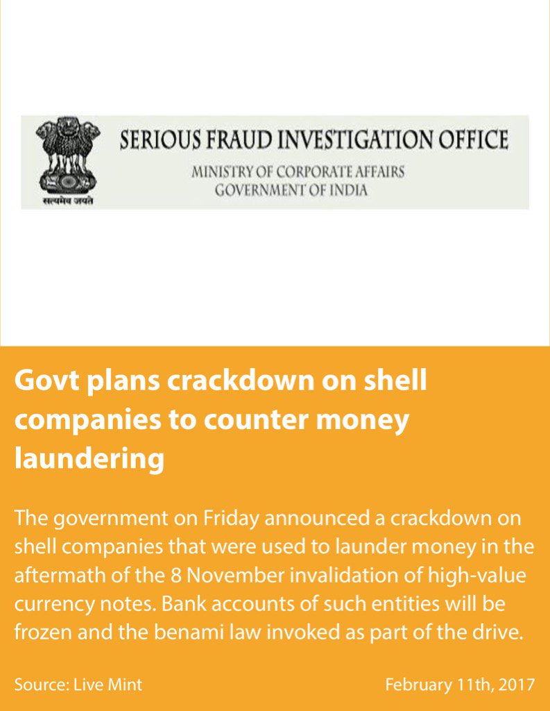 Government plans crackdown on shell companies to counter money