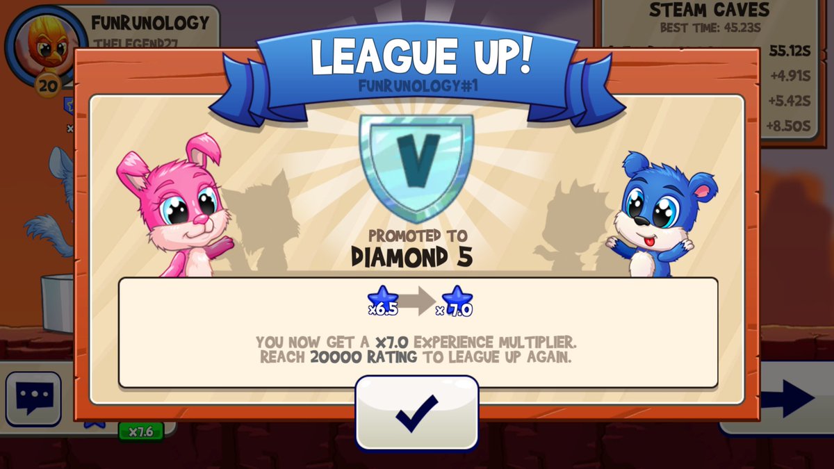 Funrunology's tweet photo. Finally made it! #diamond @TheFunRun https://t.co/64TvQ70SOH