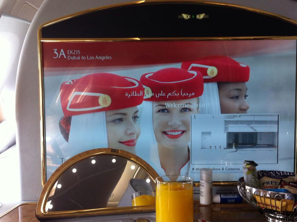 steph_e_gee's tweet photo. Always excited to go home to LA :)  #EmiratesA380 https://t.co/c6RtesxaCe
